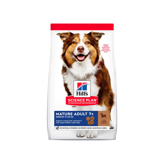 PIENSO HILL'S HSP CANINE MATURE 7+ MEDIUM CORDERO ARROZ 14KG