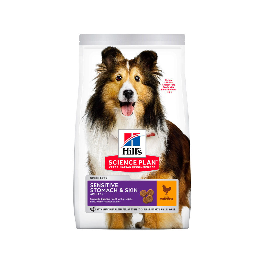 HILL'S HSP CANIN ADULT SENSIT STOMACH SKIN MEDIUM CHICKEN 14KG