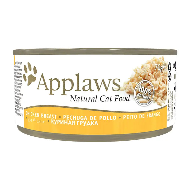 APPLAWS CAT CAN CHICKEN BREAST 24X70GR