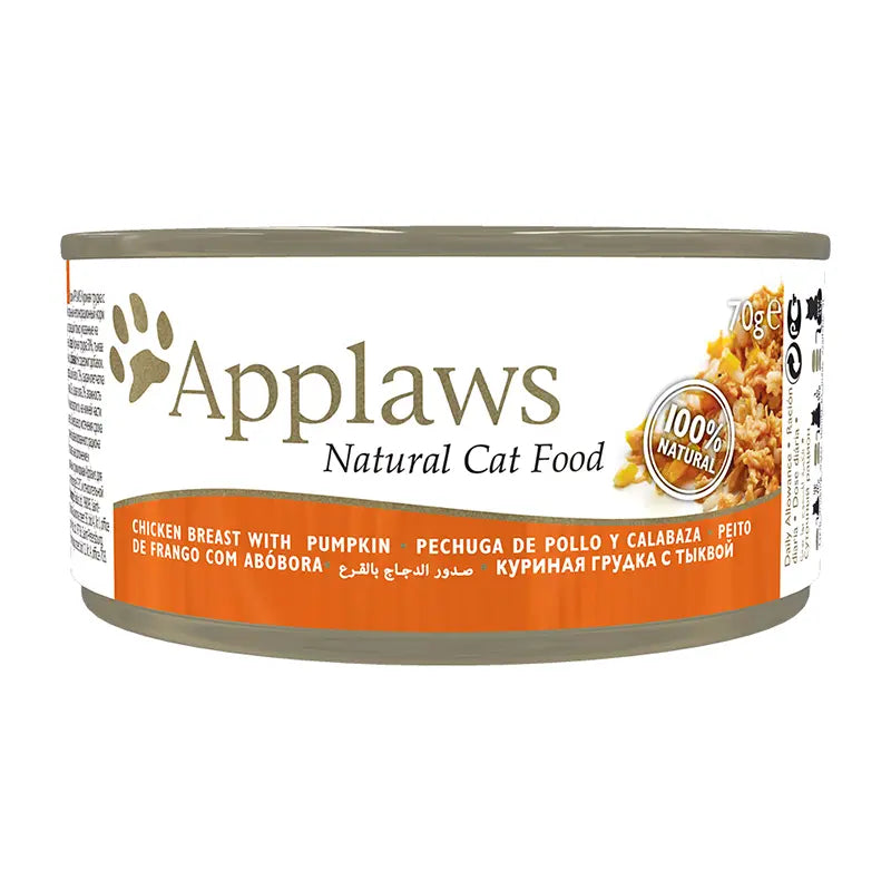 APPLAWS CAT CAN CHICKEN WITH PUMPKIN 24X70GR