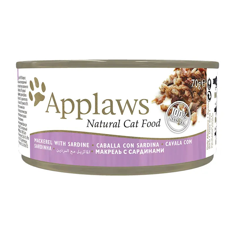 APPLAWS CAT CAN MAKERKER AND SARDINE 24X70GR