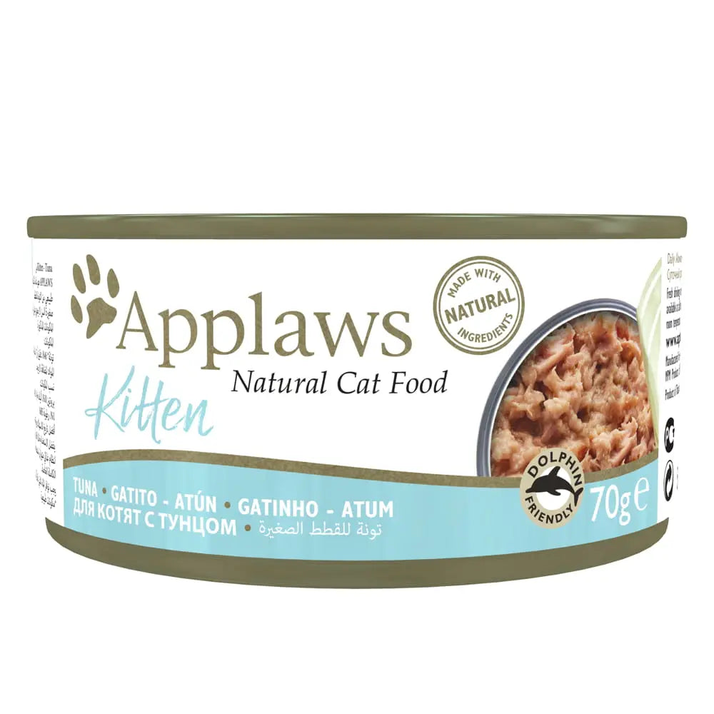 APPLAWS CAT CAN KITTEN TUNA 24X70GR