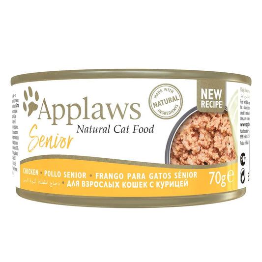 APPLAWS CAT SENIOR LATA POLLO 24X70GR