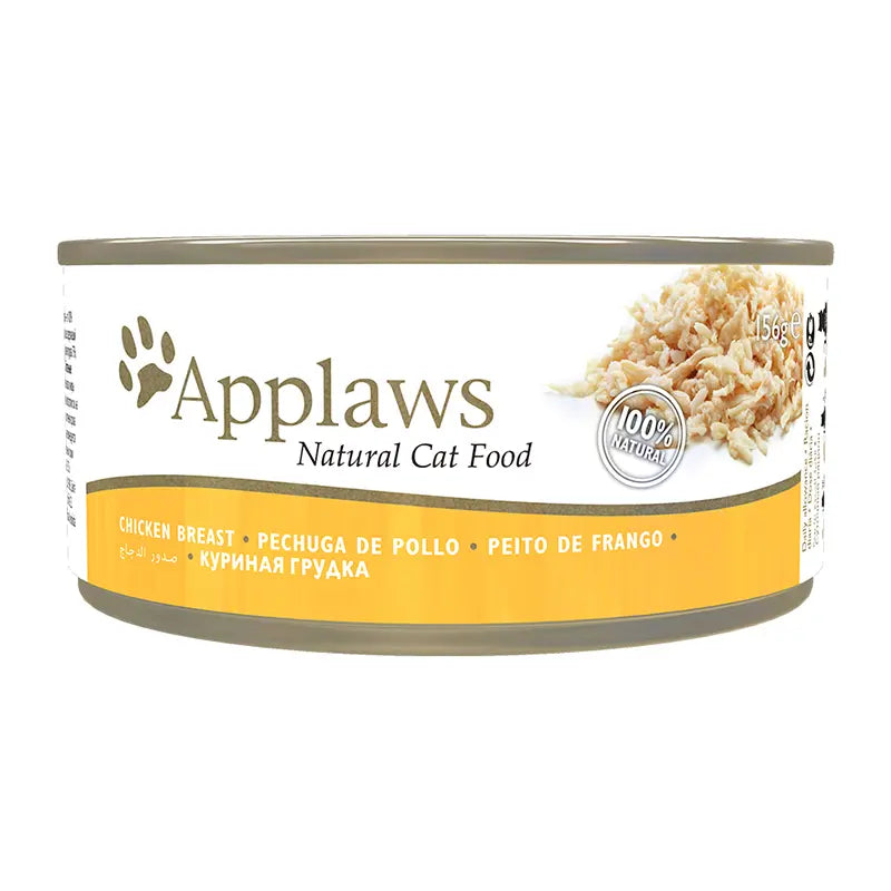 APPLAWS CAT LATA PECHUGA POLLO 24X156GR