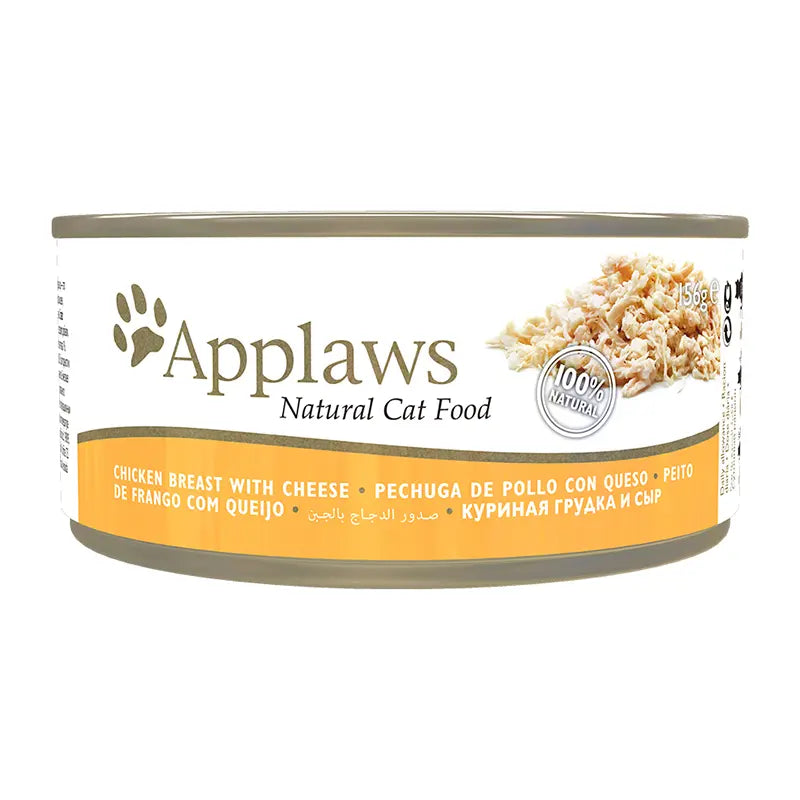 APPLAWS CAT LATA POLLO CON QUESO 24X156GR