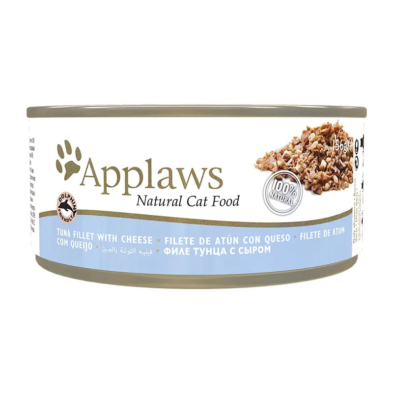 APPLAWS CAT CAN TUNA WITH CHEESE 24X156GR