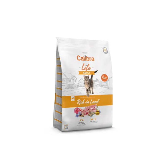 PIENSO PARA GATOS CALIBRA CAT LIFE ADULT CORDERO