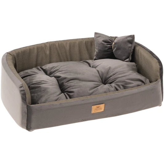 Cama con cojín para perros y gatos, Harris 80cm