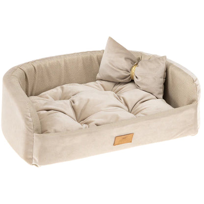 Cama con cojín para perros y gatos, Harris 80cm