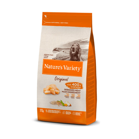 PIENSO NATURE’S VARIETY ORIGINAL POLLO DRY ADULT MEDIUM/MAXI 10KG