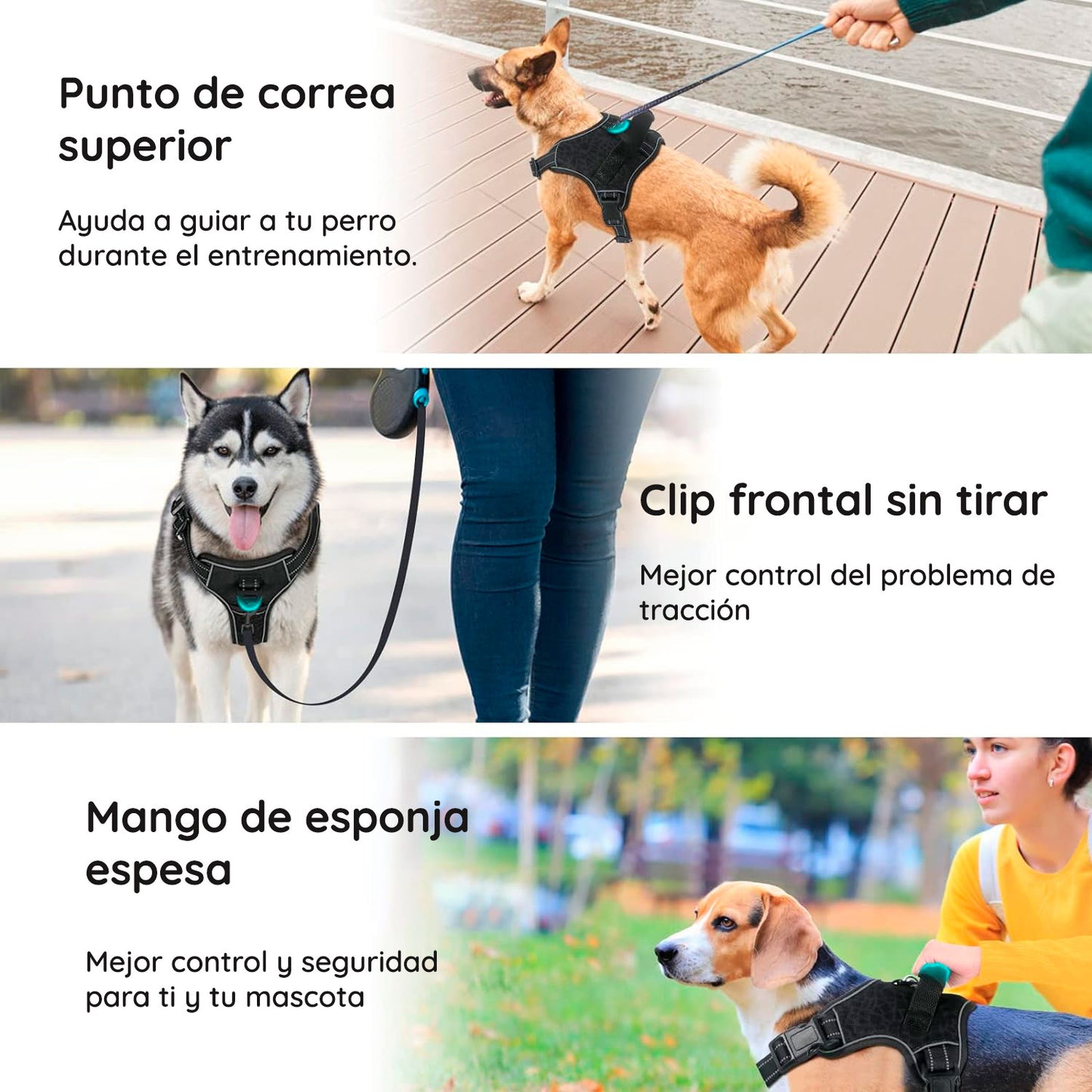 Arnés para perros sin tirar