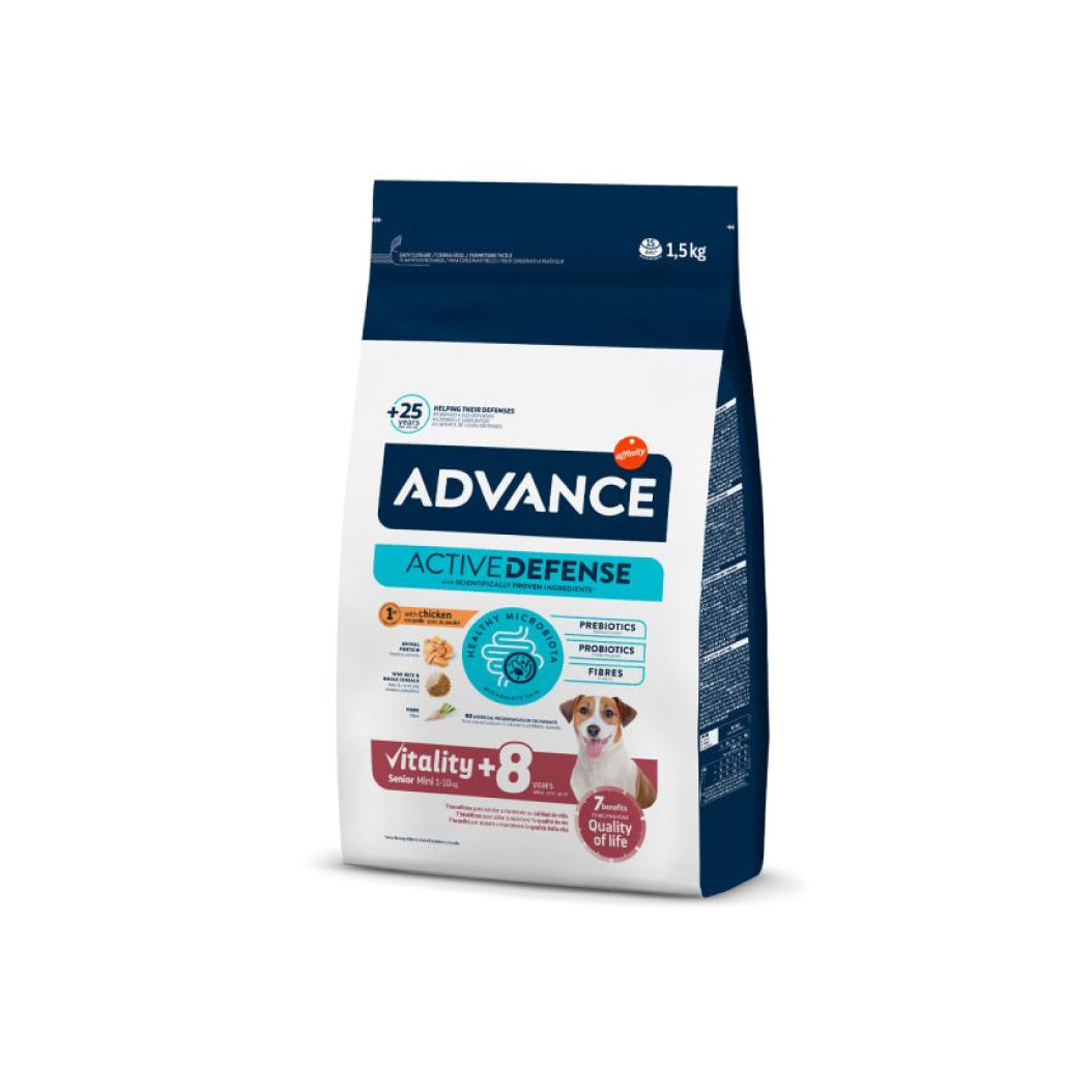 PIENSO ADVANCE VITALITY SENIOR MINI +8